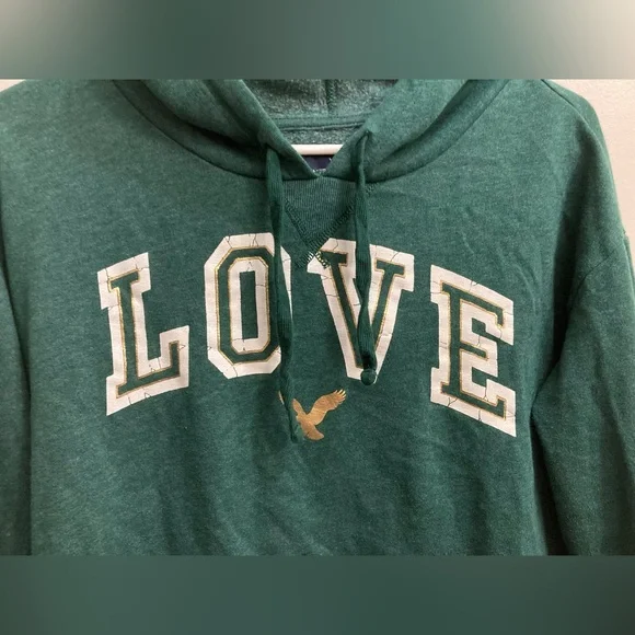 American eagle outfitters women size medium hoodie green - Picture 7 of 10